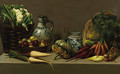 Still life with pottery and vegetable - Paul Rink