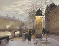 A Parisian street scene - Paul Renard