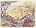 Au Temps d'Harmonie (La Joie de Vivre - Dimanche au Bord de la Mer) - Paul Signac