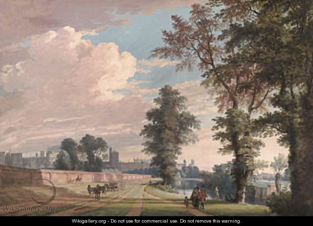 The North Front of Windsor Castle from Datchet Lane - Paul Sandby