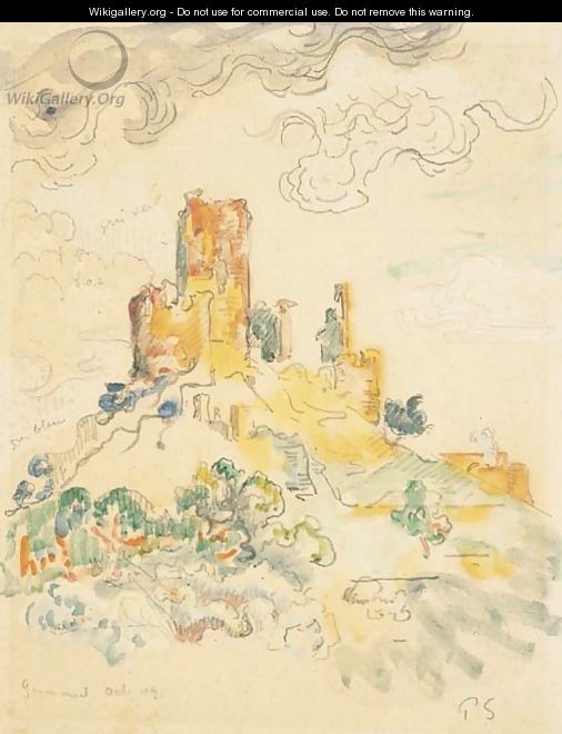 Le chateau de Grimaud - Paul Signac