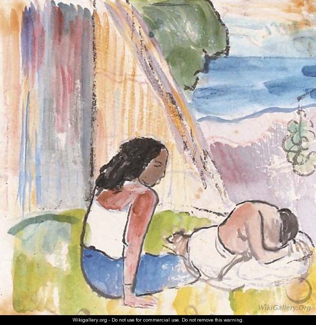 Deux Tahitiennes - Paul Gauguin
