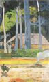Cabane sous les arbres - Paul Gauguin