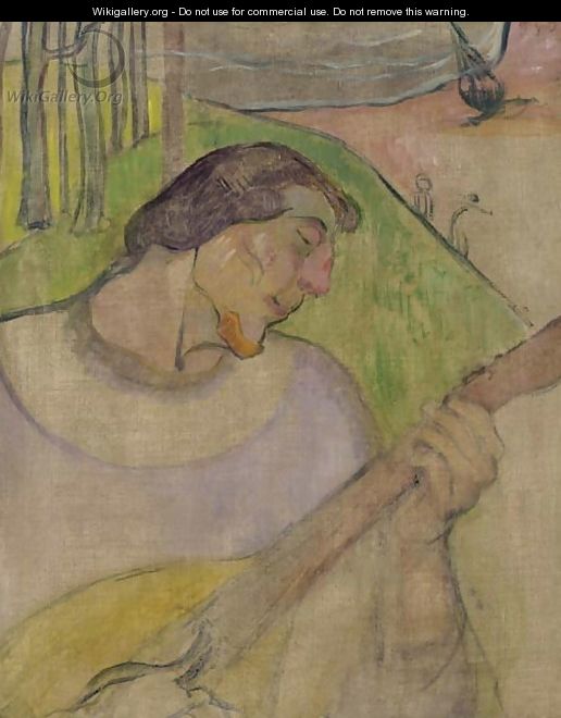 Autoportrait aA  la mandoline - Paul Gauguin