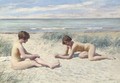 On the beach - Paul-Gustave Fischer