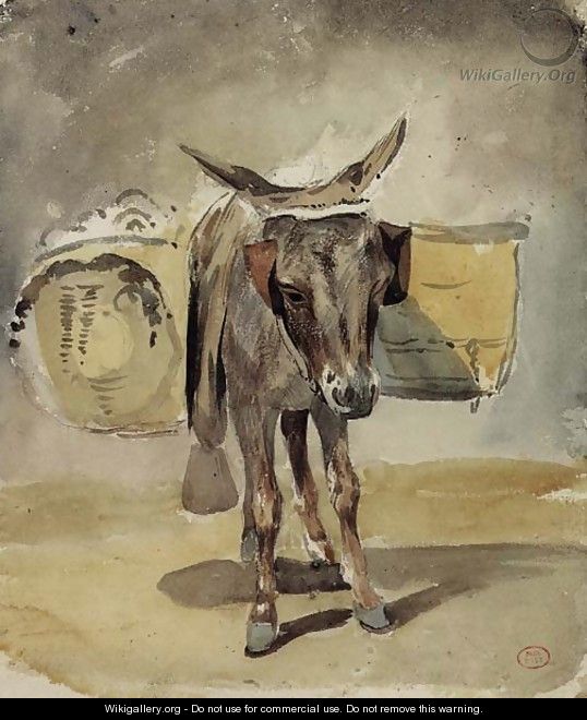 A donkey - Paul Huet