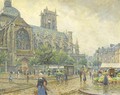 An der Kathedrale (Dieppe) marketday in Dieppe - Paul Hoeniger