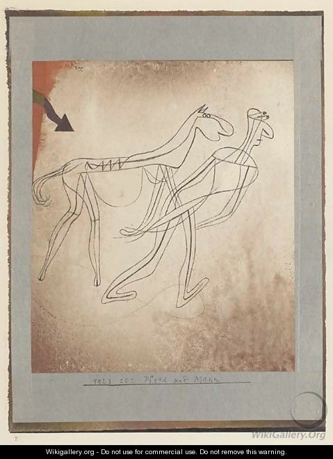 Pferd und Mann - Paul Klee