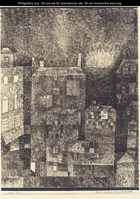 Nacht-Eindruck einer sutdlichen Stadt - Paul Klee