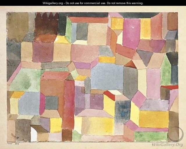 Mittelalterliche Stadt - Paul Klee