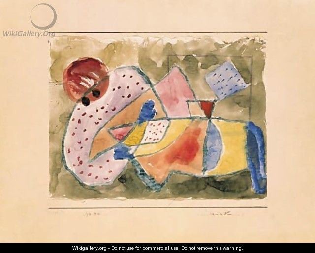Liegende Frau - Paul Klee