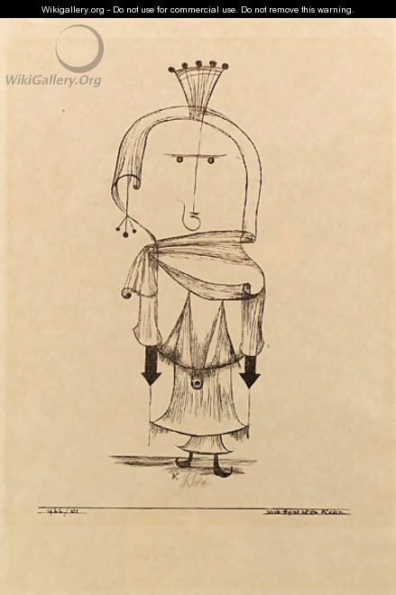 Die Hexe mit dem Kamm 2 - Paul Klee