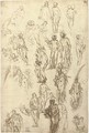 Studies of Mercury, Venus, Cupid and Saturn and other figures - Paolo Veronese (Caliari)