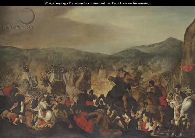 Scipio fighting at the Battle of Zama - Otto van Veen