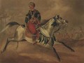 Oriental warrior on a galloping horse - Otto Stotz