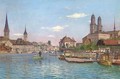 Boating at Zurich - Otto Pilny
