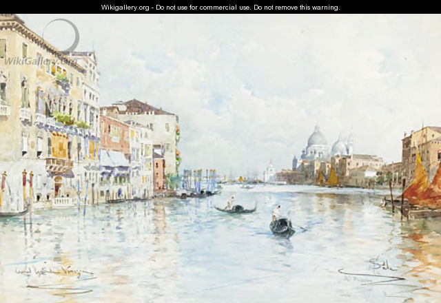 The Grand Canal, Venice, with Santa Maria della Salute in the distance - Paolo Sala