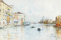 The Grand Canal, Venice, with Santa Maria della Salute in the distance - Paolo Sala