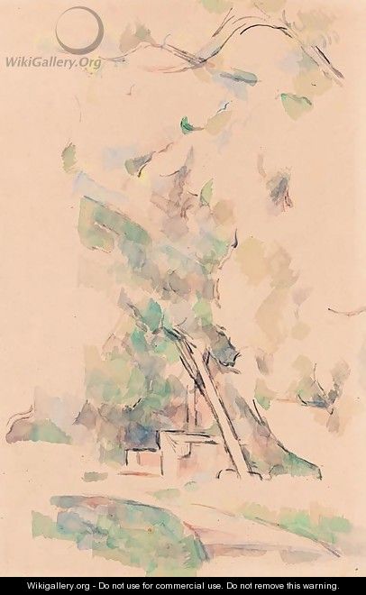 Le puits dans le parc de Chateau Noir - Paul Cezanne