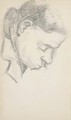 Tete d'un garcon (probablement Paul Cezanne fils) - Paul Cezanne
