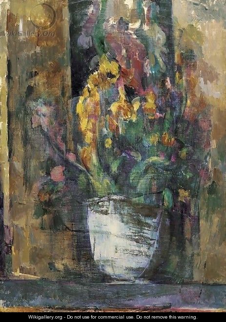 Le vase de fleurs - Paul Cezanne