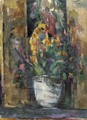 Le vase de fleurs - Paul Cezanne