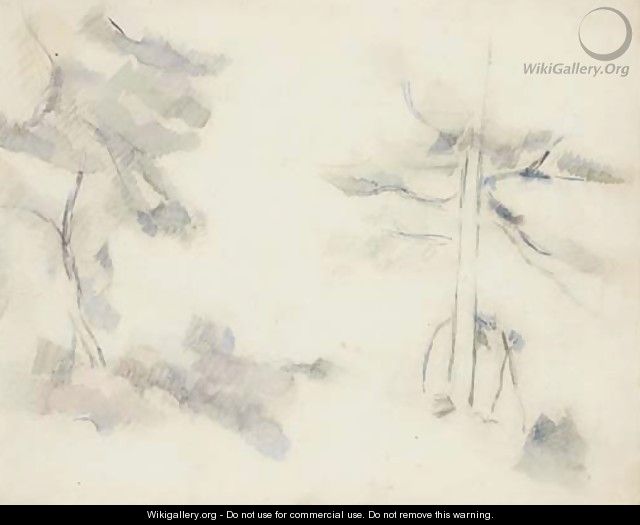 Deux arbres - Paul Cezanne