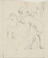 D'apres Caravage Mise au tombeau - Paul Cezanne