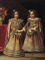 Portrait of two girls - North-Italian School