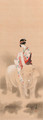 The courtesan of Eguchi as the bodhisattva Samantabhadra (Fugen) - Ogata Gekko