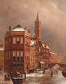 Kolkje, Amsterdam, in winter - Oene Romkes De Jongh