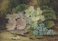 Summer flowers on a mossy bank - Oliver Clare