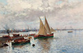 Boats in the harbour - Oscar Ricciardi