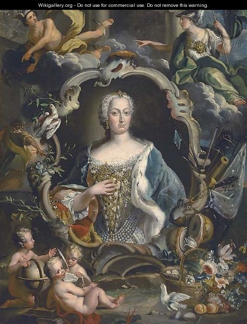 Portrait of Maria Sobieska - Nicolas Van Den Bergh