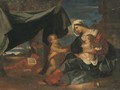 The Holy Family with Saint John the Baptist - Nicolas Poussin