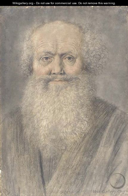 A bearded man, bust-length - Nicolas Lagneau