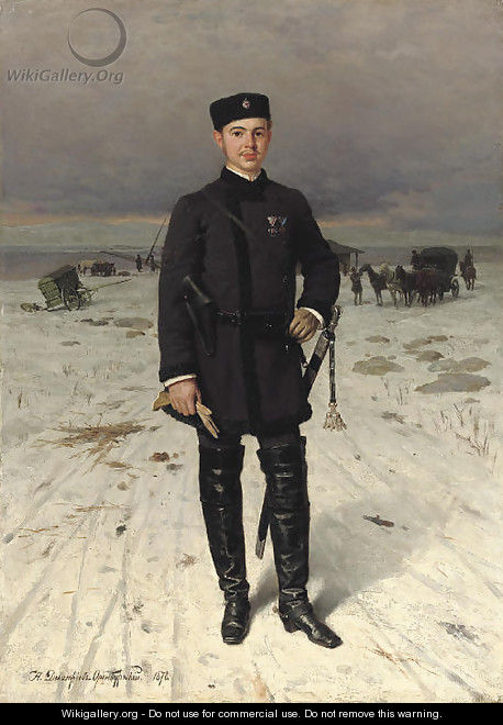 Portrait of a Russian volunteer - Nikolai Dmitrievich Dmitriev-Orenburgsky