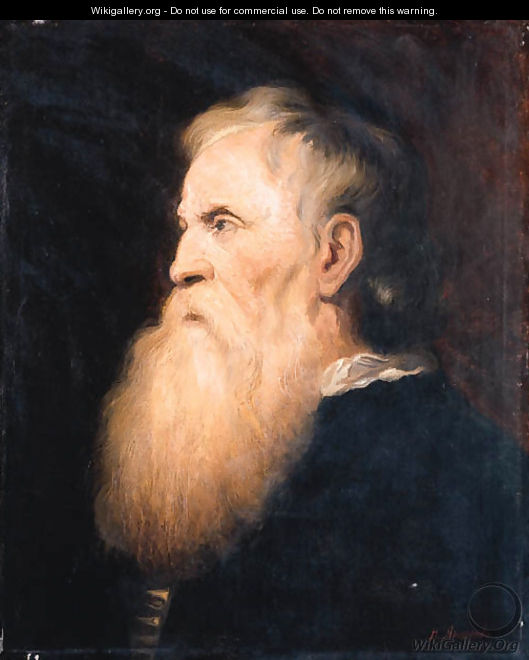 Portrait of a bearded Man - Nikolai Aleksandrovich Iaroshenko