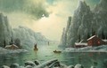A winter fjord landscape - Nils Hans Christiansen