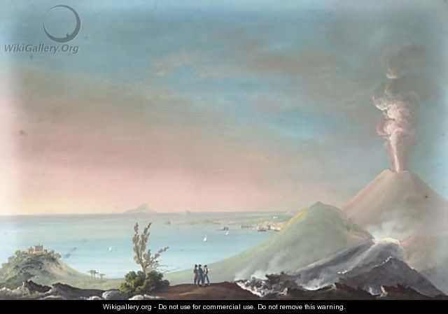 The eruption of 1834 - Neapolitan School