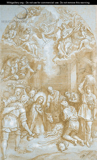 The Adoration of the Shepherds - Niccol Martinelli, Il Trometta
