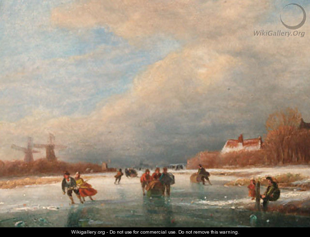 Winter leisure - Nicolaas Johannes Roosenboom