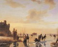 The pleasure trip elegant figures on the ice - Nicolaas Johannes Roosenboom