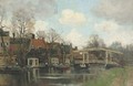 Ophaalbrug over de Vecht, Breukelen a riverside village - Nicolaas Bastert