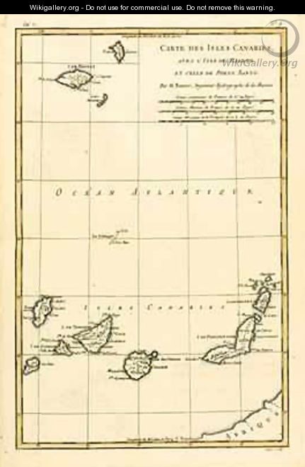 The Canary Islands, with Madeira and Porto Santo - Charles Marie Rigobert Bonne