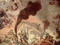 The Triumph of Peace Over War, detail of soldiers looting a temple, from the ceiling of the main hall - Anton Agelo Bonifazi