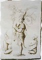 A king, sculpture from the Palace, Palenque, Chiapas, Mexico - D.K. Bonatti