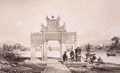 Triumphal Arch on the Macao-Canton Canal - (after) Borget, Auguste