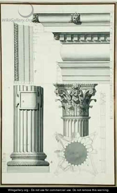 Details of a Composite Order - Giovanni Battista (Giambattista) Borra