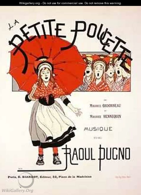 Reproduction of a poster advertising the operetta 